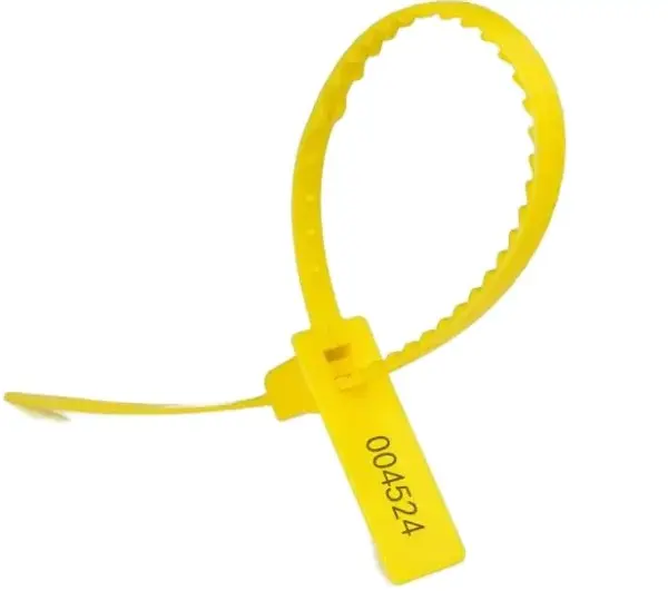 Security seal on storage tote